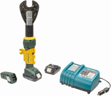 6 Ton Soft Metal Remote Cutter, 19 Inch Length, 1.26 Inch Jaw Size, 18V Battery