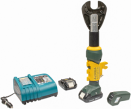 6 Ton Soft Metal Remote Cutter, 19 Inch Length, 1.26 Inch Jaw Size, 18V Battery