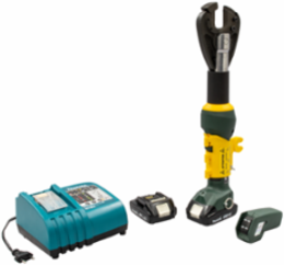 Hard Metal Remote Cutter 6 Ton, 19 Inch Length, 2.0Ah Battery, 18V