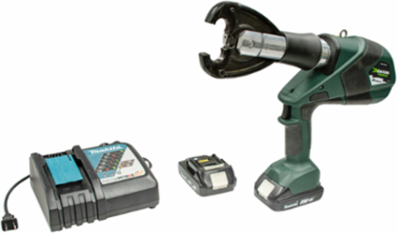 6 Ton D3 Profile Crimper, 15 Inch Length, 2.0Ah Battery, 18V Power