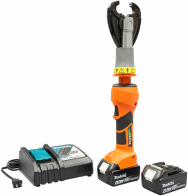 6 Ton Insulated Crimper with CJDE Head, 19 Inch Length, 120V Charger