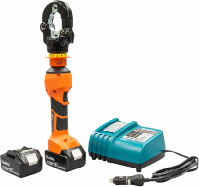 6 Ton Insulated Crimper with 12V Charger, 17 Inch Length, 600 kcmil Cu Capacity