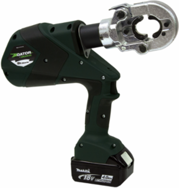 6 Ton Die Style Crimper Pistol Grip, 15.75 Inch Length, 600 kcmil Capacity