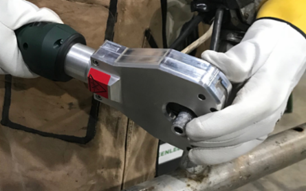 6 Ton Dieless Crimper, 12,400 lbs Force, 19.5 Inch Length, 120V Battery