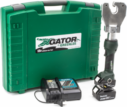 6 Ton Dieless Crimper, 12,400 lbs Force, 19.5 Inch Length, 120V Battery