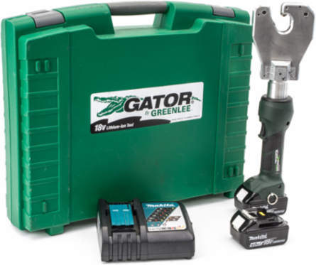 6 Ton Dieless Crimper, 12,400 lbs Force, 19.5 Inch Length, 120V Battery
