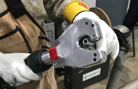 6 Ton Dieless Crimper with Bluetooth, 19.5 Inch Length, 750 Kcmil Capacity