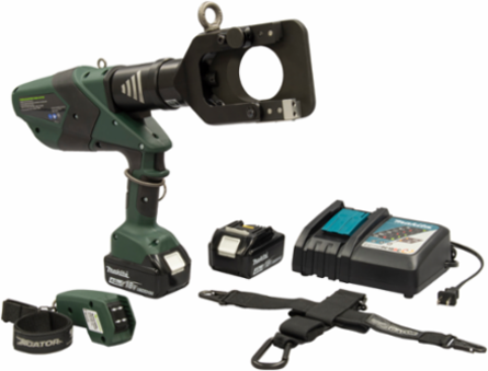 65mm Gator Guillotine Remote Cable Cutter, 18V Battery Powered, Pistol Shape, Max Jaw Size 2.55 Inch