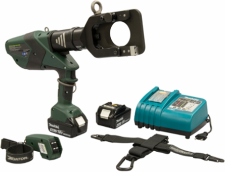65 mm Remote Cable Cutter, 18V Battery, Hardened Steel, 13.5 LB Weight