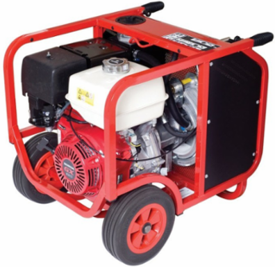 Gas Powered Hydraulic Power Unit 13 HP 2000 PSI 5-8 GPM 13 Inch Tires