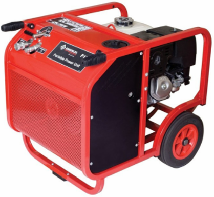 Gas Powered Hydraulic Power Unit 13 HP 2000 PSI 5-8 GPM 13 Inch Tires