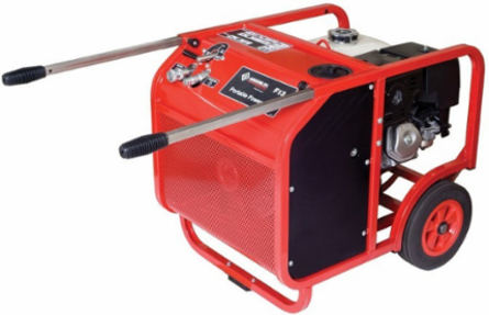 Gas Powered Hydraulic Power Unit 13 HP 2000 PSI 5-8 GPM 13 Inch Tires