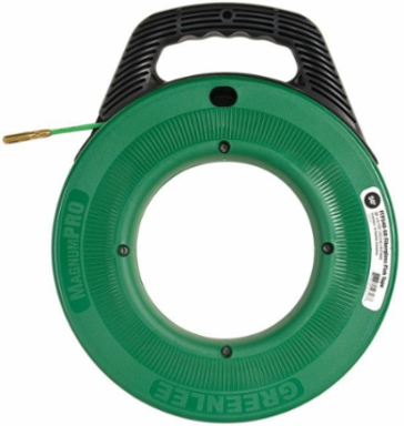 Fiberglass Fishtape 0.175 Inch x 50 Feet, 300 LB Tensile Strength