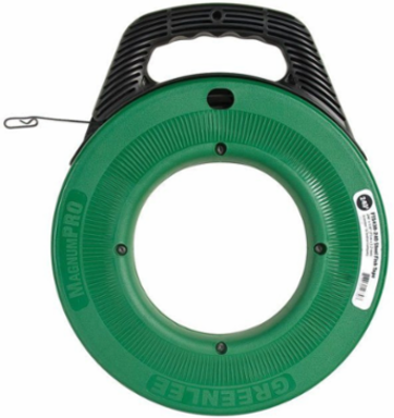 Steel Fish Tape 240 Foot with Comfort Grip and 400 LB Tensile Strength