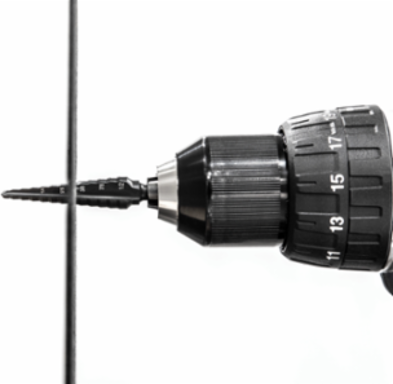 1/2 Inch Step Bit, Multi-hole with 13 Stages, Max Thickness 10 Gauge