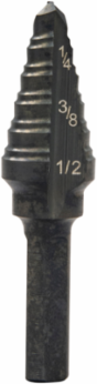 1/2 Inch Multi-Hole Step Bit, 6 Stages, Max Drill Diameter 1/2 Inch