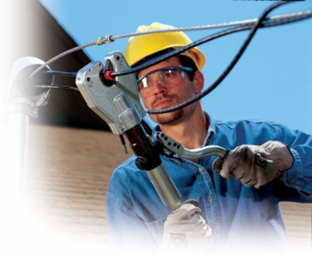 Hydraulic Quad-Point Dieless Crimping Tool with Two-Speed Pump, Compact Design