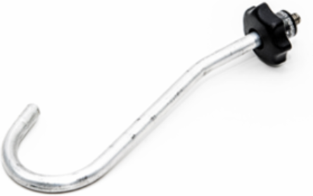 Overhead Hook Probe 2 Inch Diameter, Aluminum Tip, 99kV Rating
