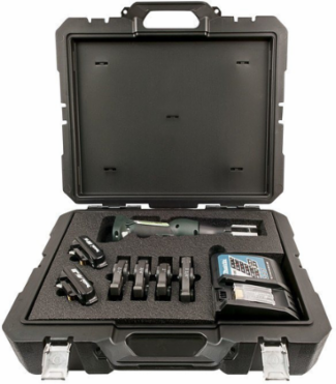Gorilla Inline PressTool Kit for Copper & Steel Fittings, 1-1/2" Crimp Capacity, 4,275 lbs Force