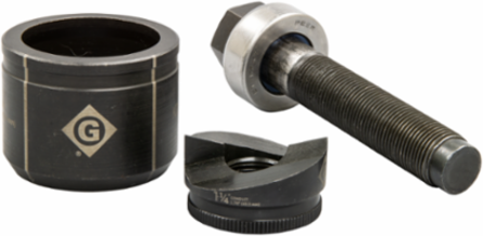 Slug-Buster Manual Knockout Set 1-1/4 Inch Conduit for Mild Steel