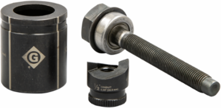 Slug-Buster Manual Knockout Set 1/2 Inch Conduit, Punches 10 Ga Mild Steel