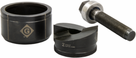 2 Inch Conduit Size Slug-Buster® Knockout Set, 10 Gauge Punch Thickness