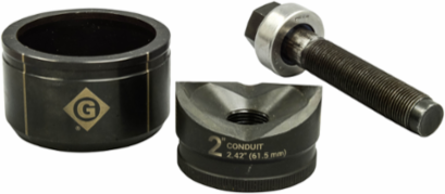 Knockout Set 2 Inch Conduit, Round, Punch 10 ga Mild Steel, Made in USA