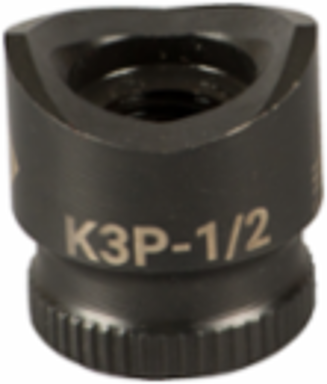 1/2 Inch Round Knockout Punch - Standard for Mild Steel, Knurled Edge