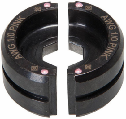 Crimping Die, 1/0 AWG, Copper, 22 Series, Pink