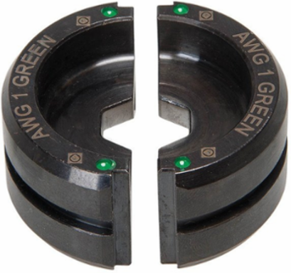 1 AWG Crimping Die for Copper Lugs, 6 Ton, C/US UL Listed