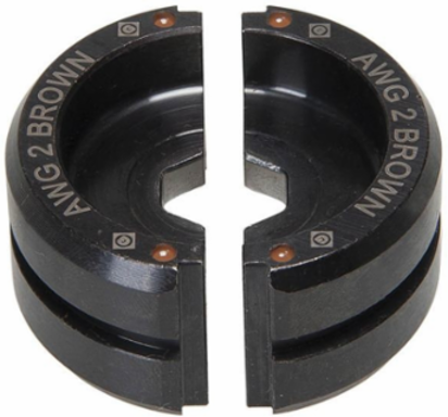 Die for 2 AWG Copper Lugs, 6 Ton, 22 Series, C/US UL Listed