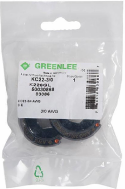 Crimping Die for 3/0 AWG Copper Lugs, 6 Ton Capacity, Orange
