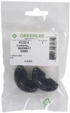 Copper Die for 4 AWG Cable, 6 Ton - Color: Gray, Type: 22 Series