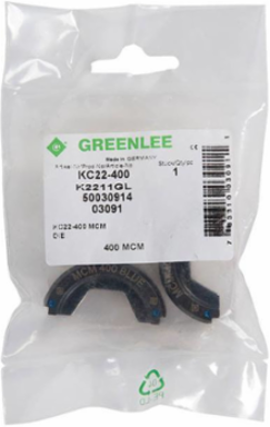 Die for 400 kCMIL Copper & Aluminum Lugs, Blue, 22 Series
