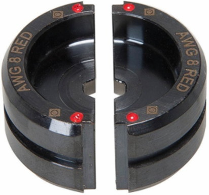 Copper Crimping Die 8 AWG for 6 Ton Tools, UL Listed