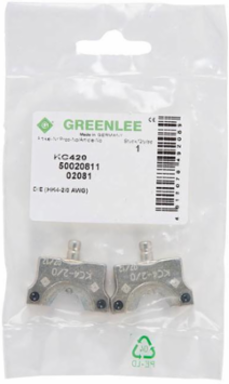 2/0 AWG Copper Crimping Die Set, UL Listed, Black