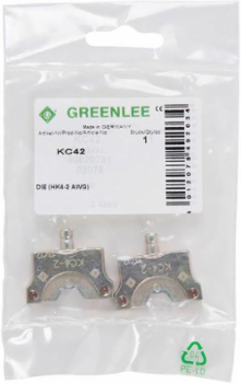 #2 AWG Copper Crimping Die Set, C/US UL Listed, Brown