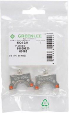 3/0 AWG Copper Crimp Die Set, For Color-Coded Copper Lugs, C/US UL Listed