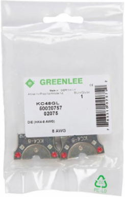 #8 AWG Copper Crimping Die Set for Color-Coded Lugs and Splices