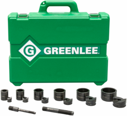 Slug-Buster Knockout Set for 1/2 to 2 Inch Conduit, Punches Mild Steel 10 ga