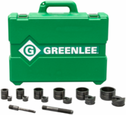 Slug-Buster Knockout Set for 1/2 to 2 Inch Conduit, Punches Mild Steel 10 ga
