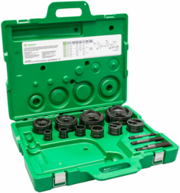 Slug-Buster Knockout Set for 1/2" to 4" Conduit, Round Punches, USA Made