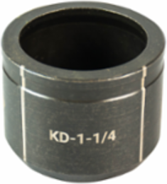 Round Knockout Die 1-1/4 Inch Conduit Size, for Multiple Materials, Made in USA