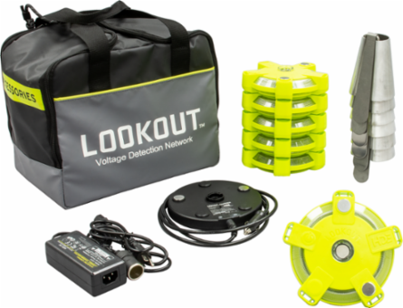 LOOKOUT Voltage Detection Network Kit, 4kVAC-500kVAC, 6.75 Inch , Work Area Detector