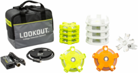 LOOKOUT Voltage Detection Network Kit, 4kVAC-500kVAC, 6.75 Inch , Work Area Detector