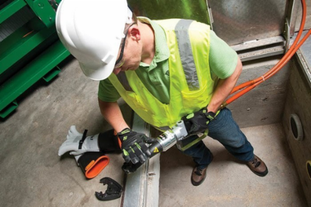 6 Ton Hydraulic Crimping Tool, 20.5 Inch Length, 8.4 lbs, 350 Rotating Head