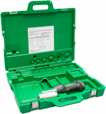7-Ton Battery-Hydraulic Knockout Driver with Carrying Case, 1/2" to 2" Conduit Size