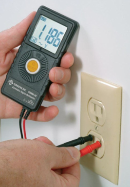 Pocket Multimeter with AC/DC Voltage Measurement, CAT II 450V, Intelligent Auto-Off