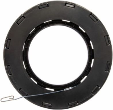 REEL-XTM 65' Fish Tape Reel Cartridge, 1/8 Inch Steel, Durable, Quick-Change
