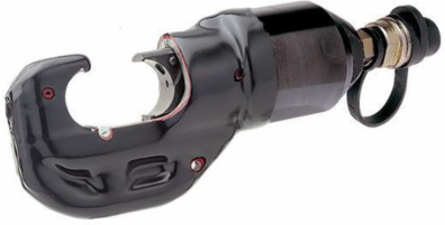 12-Ton Remote Hydraulic Crimping Head, 1.65 Inch Opening, PVC Covered